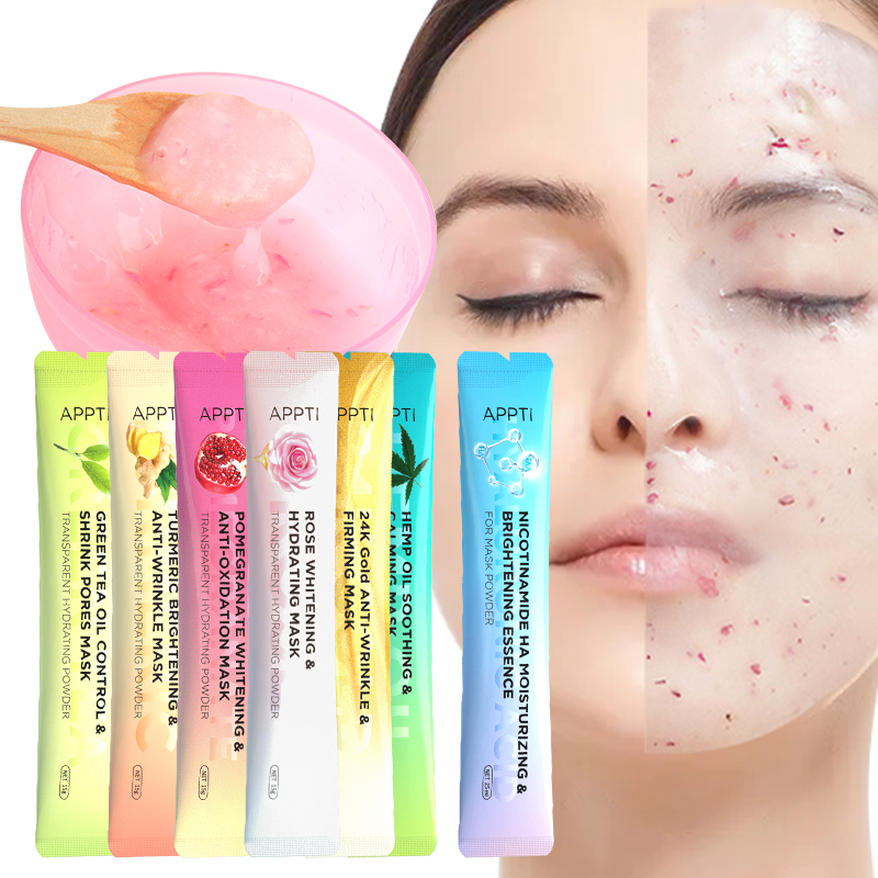 Spa Face Anti-vieillissement Rose Hydro Jelly Masque de poudre Rose Jelly Masque Grossiste pour femme